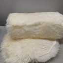 Kopal Genuine Australian Sheepskin Rug, Real Lambskin Area Rug, 2.1x3.2 ft Single Pelt, Natural White