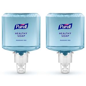 PURELL Brand HEALTHY SOAP Gentle & Free Foam, Fragrance Free, 1200 mL Hand Soap Refill for PURELL ES4 Manual Soap Dispenser (Pack of 2) - 5072-02 - Manufactured by GOJO, Inc.