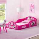Delta Children Disney Minnie Mouse 4-Piece Toddler Room-in-a-Box Set Includes Sleep and Play Toddler Bed, Table, 1 Chair and Toy Box, Pink