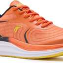 Men's Orthopedic Road Running Shoes: Comfortable Casual Plantar Fasciitis Arch Support Athletic Sports Sneakers, Orthotic High Arch Cushion Tennis Gym Work Walking Shoes for Foot Heel Pain Relief (8, W2-orange)