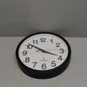 Rohioue Atomic Wall Clock, Modern Battery Operated Wall Clocks, Analog Clock For Living Room, Office, Home, Bedroom, Kitchen, Bathroom (Black)