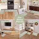 3 Pcs Flowers Kitchen Rug Set, Coquette Room Carpet Decor Bathroom Runner Rugs Soft Floral Bath Mat, Non Skid Romantic Rose Flower Area Rugs for Bath, Bedroom and Living Room