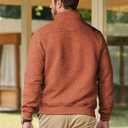 JMIERR Men's Quilted Sweatshirt Casual Long Sleeve Outdoor Stand Collar Quarter-Zip Pullover Sweatshirts
