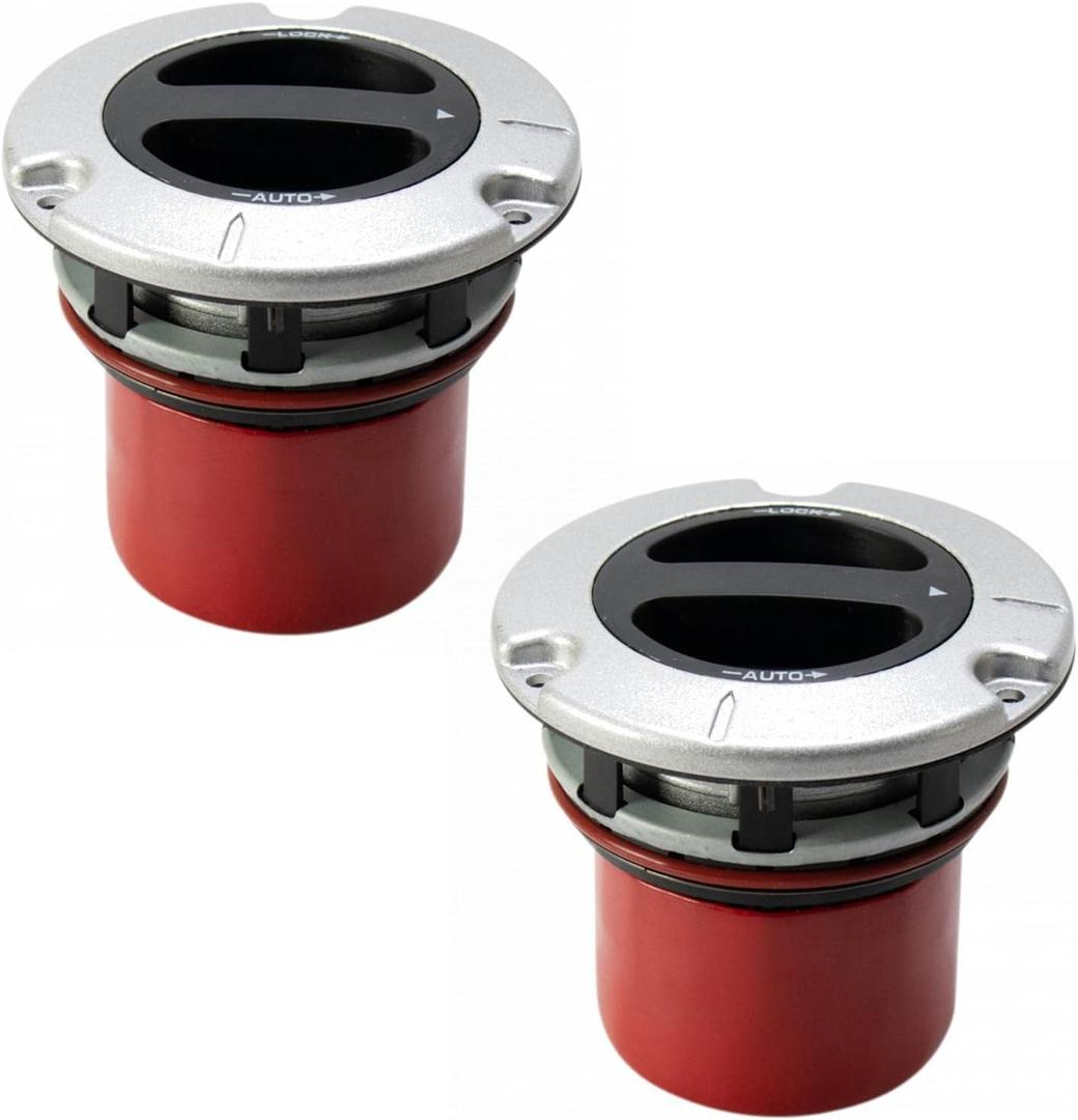 TRQ 2 Piece Locking Hub Set Compatible with 2011-2021 Ford F-250 Super Duty F-350 Super Duty 2011-2017 F-450 Super Duty F-550 Super Duty