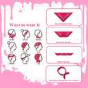 Birthday Girl Sash Set Cowgirl Party Decorations Cowboy Bandana Sash with Pin Cute Pink for Women Girls Birthday Party