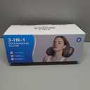 3-in-1 Neck Massager Pillow with Heating and Cervical Traction - Deep Tissue Massage for Pain Relief, Ergonomic Shoulder Massage Pillow, Neck Hump Corrector Ideal Gift for Women and Men Corded