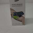 VUP Running Armband 360Rotatable for iPhone 17/16/15/14/13/Pro Max/Pro/Mini/12/11/SE/Xs/XR/X/8/7/Plus, Fits All 4-6.7 Inch Smartphones, with Key Holder Phone Armband for Running Hiking Biking (Black)