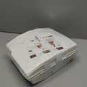 100pcs Cookie Boxes 5x5x2.5 Inches Bakery Boxes with Window Treat Box Dessert Box for Pastry Strawberries Chocolate Mini Cake Donuts - White