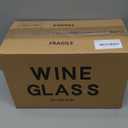 C CREST Wine Glasses Set of 8, 12oz, Lead-free, Clear, Durable Glassware