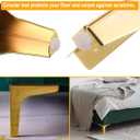 7 inch Metal Furniture Legs, Gold Legs for Furniture Set of 8, Modern Replacement feet for Cabinet Sofa Couch Table Chair Bed Dresser Wardrobe Risers DIY Replacement