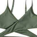 Milumia Girl's 3 Pieces Bikini Set Tropical Print Criss Cross Wrap Bathing Suit with Beach Skirt (Multicolor)