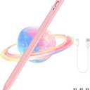 Universal Magnetic Stylus Pen for iOS/Android,Rechargeable Touch Screen Pen for Drawing & Writing Tablet Stylus with POM Tip for iPhone/Samsung/XiaoMi/Huawei/Vivo/Lenovo and Other Android device -Pink