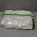 PrinceDeco White Linen Curtains Tab Top Window Treatments Panels for Living Room/Bedroom, Light Filtering Curtains Farmhouse Home Decor Window Privacy Linen Drapes, 2 Panels - 52 x 63 - Inch