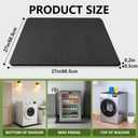 Under Washing Machine Mat, Doubled-Sided Non Slip Washer Pan, Anti-Vibration Dryer Mat, 27" x 27"