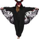Mothman Onesie Pajamas Mothman Costume Adult Halloween Onesie Christmas Cosplay Unisex Party Costume XL