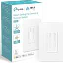 Kasa Smart Ceiling Fan Control & Dimmer Switch | Adjustable 4-Speed Fan & Brightness Control | Works w/Apple HomeKit, Alexa & Google Home | 2.4G Wi-Fi Only, Single Pole, Neutral Wire Required | KS240
