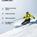 DANISH ENDURANCE mens Socks (Large, Blue/Yellow)