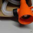 Portable Transfer Pump Battery Operated Electric Siphon Pump for Gas, Fuel, Diesel, Water Transfer 2.4 GPM Flow Oil Extractor, 47 Inches Hose-Easy to Use Hand Fuel Pump, Multi-Use Siphon Transfer Pump (1 Pack of Orange)