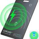 Bluetooth Wallet Tracker Card-1 Pack, 0.07 in Thin Rechargeable Wallet Finder Card Works with Apple Find My (iOS Only,Not for Android), iPhone Smart Card, Bluetooth Trackers for Passport, Purse, Bag (Black)