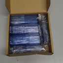 Dandat 8 Pcs Project Storage Case Portable Creative Storage Box Dental Toothpick Holder Floss Travel Case Transparent Flosser Dispenser Container for Teeth Cleaning Cotton Swab(Blue)