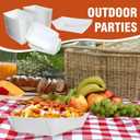 2 x 2lb White Paper Food Trays - Pack of 100ct