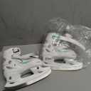 Lake Placid Summit Girl's Adjustable Ice Skate White/Mint Small (10J – 13)
