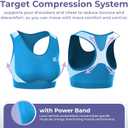 LP SUPPORT 235Z High Impact Sports Bras for Women - Workout, Gym, Yoga Bra for Ultimate Comfort & Support (Blue, S)