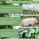 Plant Covers Freeze Protection 7 x 100 Ft, Thick Frost Cloth for Outdoor Plants, Winter Plant Blankets and Frost Covers for Garden Frost Protection, Floating Row Cover