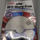 Kidde Smoke Detector, 10-Year Battery, Photoelectric Sensor Smoke Alarm, White
