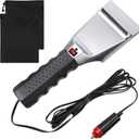 Frienda Heated Snow Ice Scraper 12V Electric Auto Windshield Ice Scrapers Electric Window with 2 Pieces Rear View Mirror Covers Side Mirror Protective Covers for Most Cars Trucks SUV