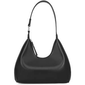 Small Purses for Women Crescent Bag Small Hobo Bag Everyday Purse Trendy Bags for Women (BLACK)