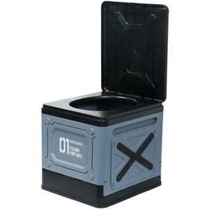 Multifunctional Foldable Portable Car Toilet Lightweight Outdoor Camping & Travel Emergency Toilet, Waterproof & Leak-Proof, Compact & Comfortable for Home, Camping, and Car Use