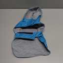 Dog Raincoat Dog Rain Jacket Poncho Waterproof Pet Rain Suit Double-Layered Breathable Lining Hooded Leash Hole Adjustable Puppy Small Medium Dogs,Blue,M,Back Length 8.5-10.5 inches