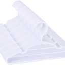 100 Pack White Kids Hangers 11.6 Inch - Baby Clothes Hangers for Toddler & Child, Durable Plastic Children's Hangers for Closet, Pants, Coats, Skirts (Non-Slip, Space-Saving)