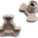 MGGi 2 PCS Microwave Turntable Coupler, 0.59 Inch Microwave Shaft, Small Microwave Oven Roller Guide Support Coupler Tray Shaft, Glass Tray Drive Coupling Replacement - 0.59" Shaft