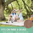 Tiny Land Picnic Blankets, 2 in1 Double Layer Waterproof Mat + Blanket, Foldable Beach Mat,Outdoor Blanket, Portable Camping Blanket, Extra Large Beach Mat, for Camping Park Beach Grass