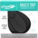 Masontops Mt1wblk Wide Mouth Multi Top Flip Cap Lid, Black