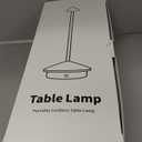 Modern Cordless Table Lamp Set of 2, Portable LED Desk Lamps, 5000mAh Rechargeable Battery Operated Lighting for Bedroom Dining Room Restaurant Coffee Shop Camping Night Light (Black)