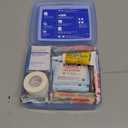 Band-Aid Travel Ready Portable Emergency First Aid Kit for Minor Wound Care with Assorted Adhesive Bandages, Gauze Pads & More, Ideal for Travel, Car & On-The-Go, 80 pc