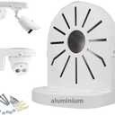 compcctv Security Camera Mount Bracket, Aluminum Indoor Outdoor Wall Mount Bracket L-Type Bracket for CCTV Security Dome IP Camera Mounting Dome Security Camera Junction Box Mount Bracket Universal