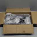 HuisMier 4 Lights Black Industrial Ceiling Light Fixtures, Farmhouse Semi Flush Mount Ceiling Light Fixture Black Industrial Chandelier for Kitchen Island Dining Room Bedroom Foyer Hallway