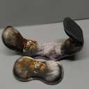 4 in 1 Mouse Pad Combo, Large Gaming Mouse Pad + Keyboard Wrist Support + Mouse Wrist Rest + Coaster, Table Pad with Stitched Edge Ergonomic Wrist Pad Set, Lion