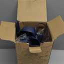 Silicone Cooking Utensils Set - AVGPD Silicone Kitchen Utensils for Cooking Wooden Handles, 446F Heat Resistant Kitchen Utensil Spatula Sets, Gadgets for Non-Stick Cookware BPA FREE (Navy Blue)