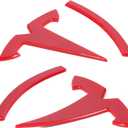 Nanaholy Model Y Accessories for Tesla Emblem Sticker 2PCS/Set 2024 2023 2022 2021 2020,Not Fit for New Model Y Juniper Version 2025 Logo Decal (Red)