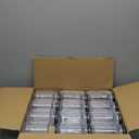 Novelinks 16 Oz Plastic Mason Jars with Lids, Refillable Clear Plastic Jars with Lids 16oz & Reusable Empty Storage Containers with Lids (Black,24 Pack)