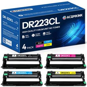 DR223CL DR-223CL High Yield Drum Unit Set Replacement for Brother HL-L3210CW HL-L3230CDW HL-L3270CDW HL-L3290CDW MFC-L3710CW MFC-L3750CDW MFC-L3770CDW Printer 4 Pack (No Toner)