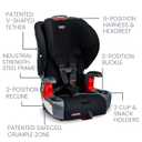 Britax Grow with You ClickTight Harness-2-Booster Car Seat, 2-in-1 High Back Booster, Black Contour, Manufacture Date: 12-09-25