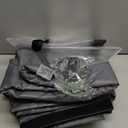 Magnetic Thermal Insulated Door Curtain Fit Door Size 36" x 80", Quilted Oxford Fabric Thicken Cotton Fill, Winter Cover Keep Cold Draft Out, Blanket Insulation for Front Patio Doors Gray