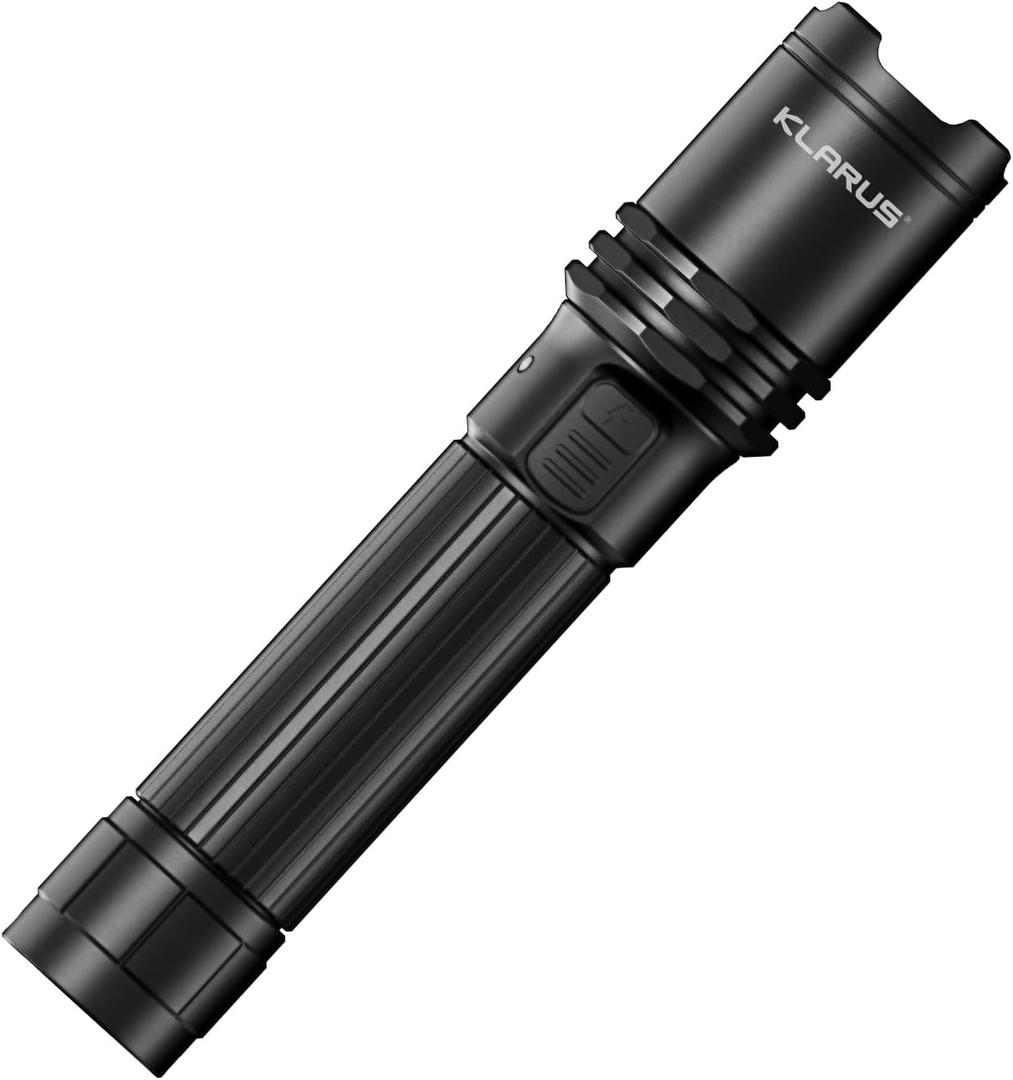 klarus EP10 USB-C Rechargeable Flashlight: 1000 Lumens Super Bright, 2600mah Battery, 6.3 inch, Small LED Powerful Flashlights for Home, Camping, Emergency
