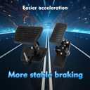 Pedal Extenders for Short Drivers-Brake pedals suitable for most models(1.2in-2.3in)&Accelerator (1.7in - 3.5in) Extensions with Anti-Slip Design,Durable Metal Construction & Easy Installation